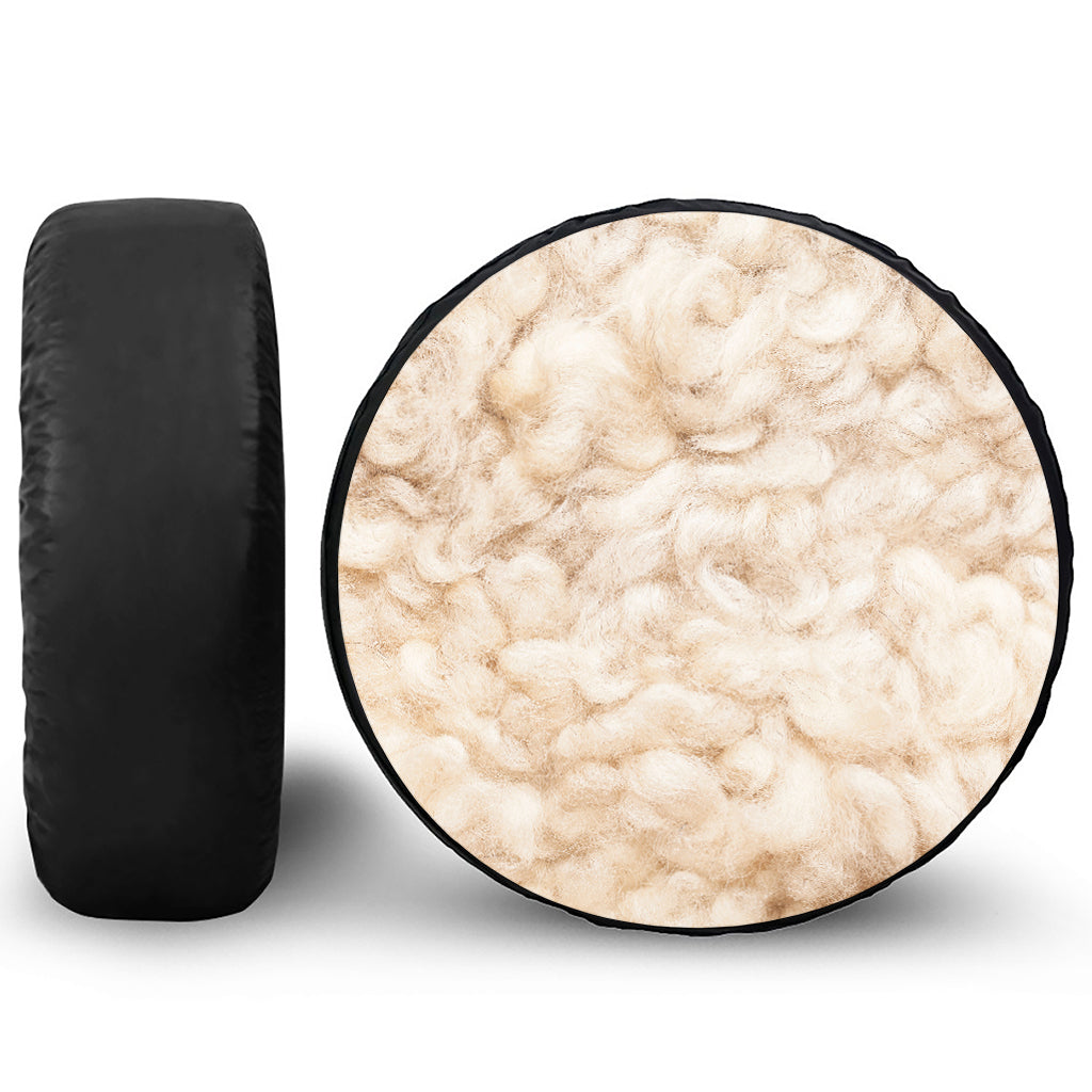 Sheepskin Print Tire Cover