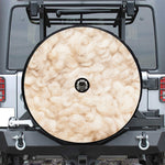 Sheepskin Print Tire Cover With Camera Hole