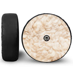 Sheepskin Print Tire Cover With Camera Hole