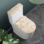 Sheepskin Print Toilet Lid And Tank Cover Set