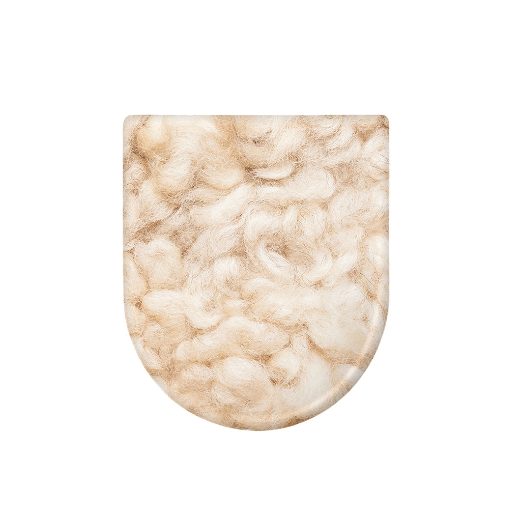 Sheepskin Print Toilet Lid Cover