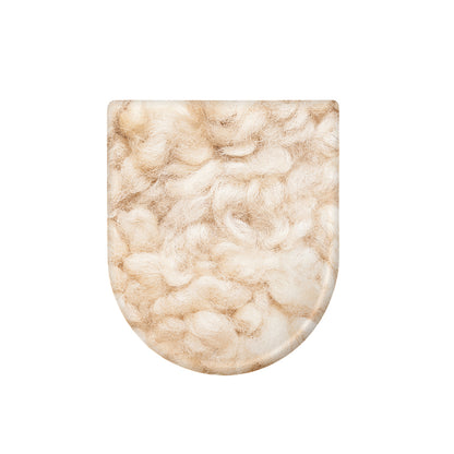 Sheepskin Print Toilet Lid Cover