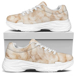 Sheepskin Print White Chunky Shoes