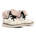Sheepskin Print Winter Boots