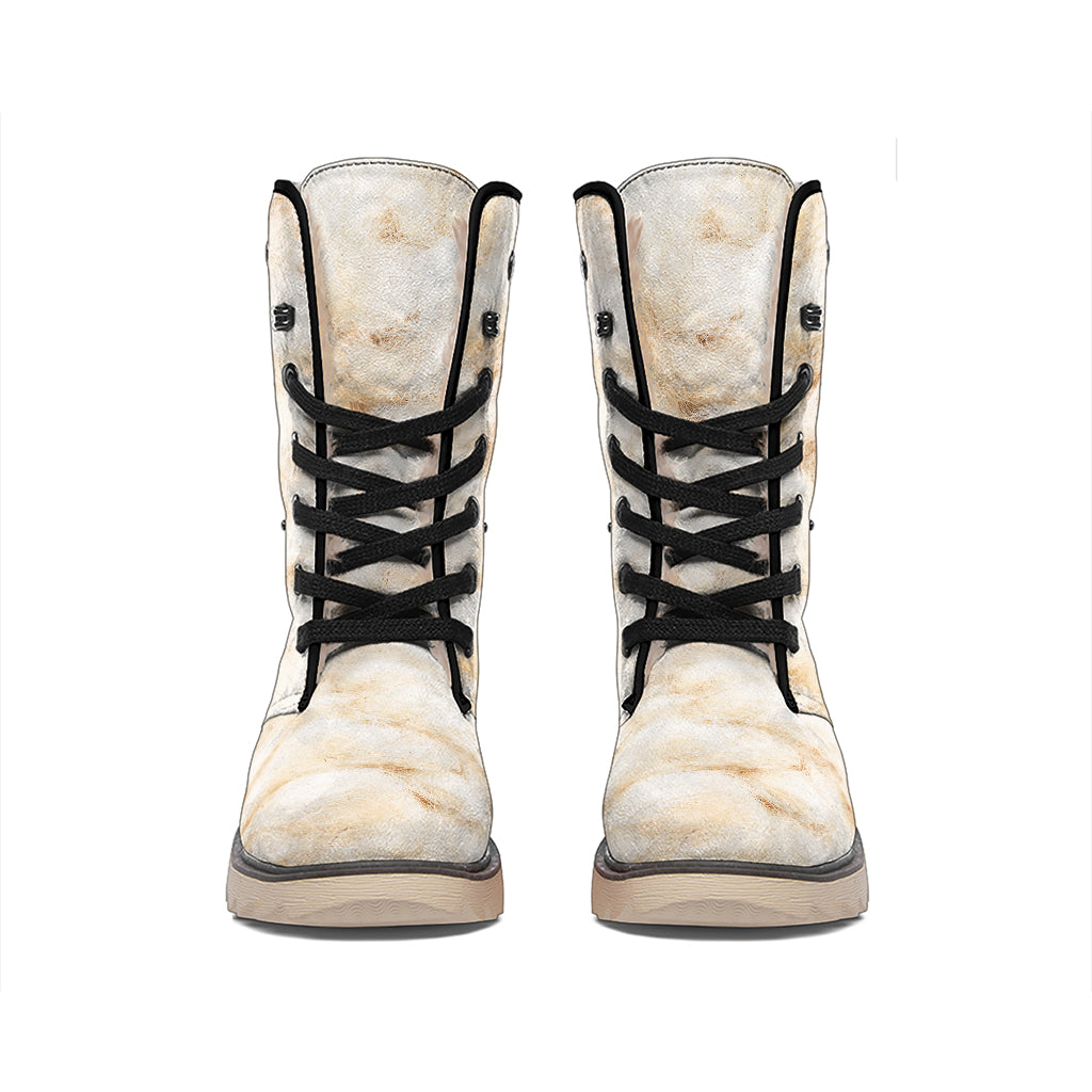 Sheepskin Print Winter Boots