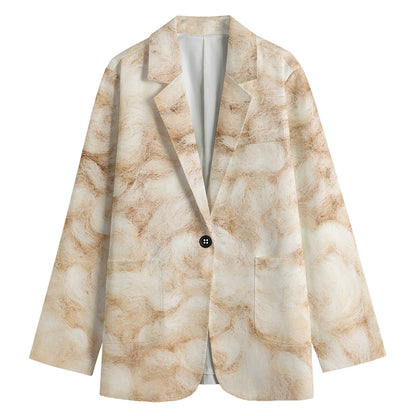 Sheepskin Print Women's Blazer