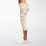 Sheepskin Print Women's Capri Leggings