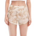 Sheepskin Print Women's Split Running Shorts