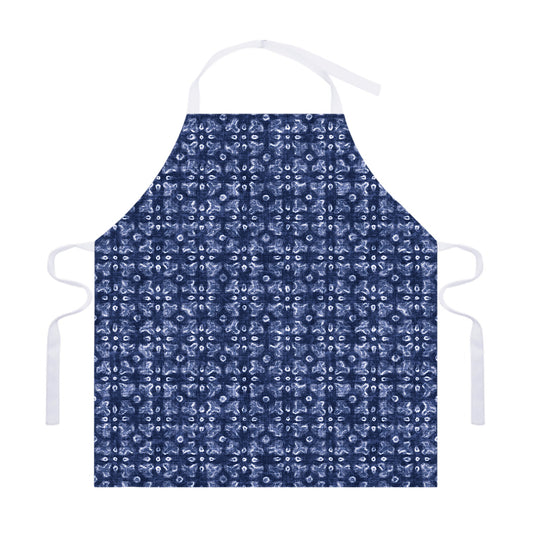 Shibori Floral Pattern Print Adjustable Apron