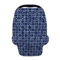 Shibori Floral Pattern Print Baby Seat Cover
