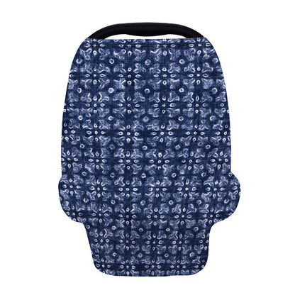 Shibori Floral Pattern Print Baby Seat Cover