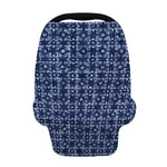 Shibori Floral Pattern Print Baby Seat Cover