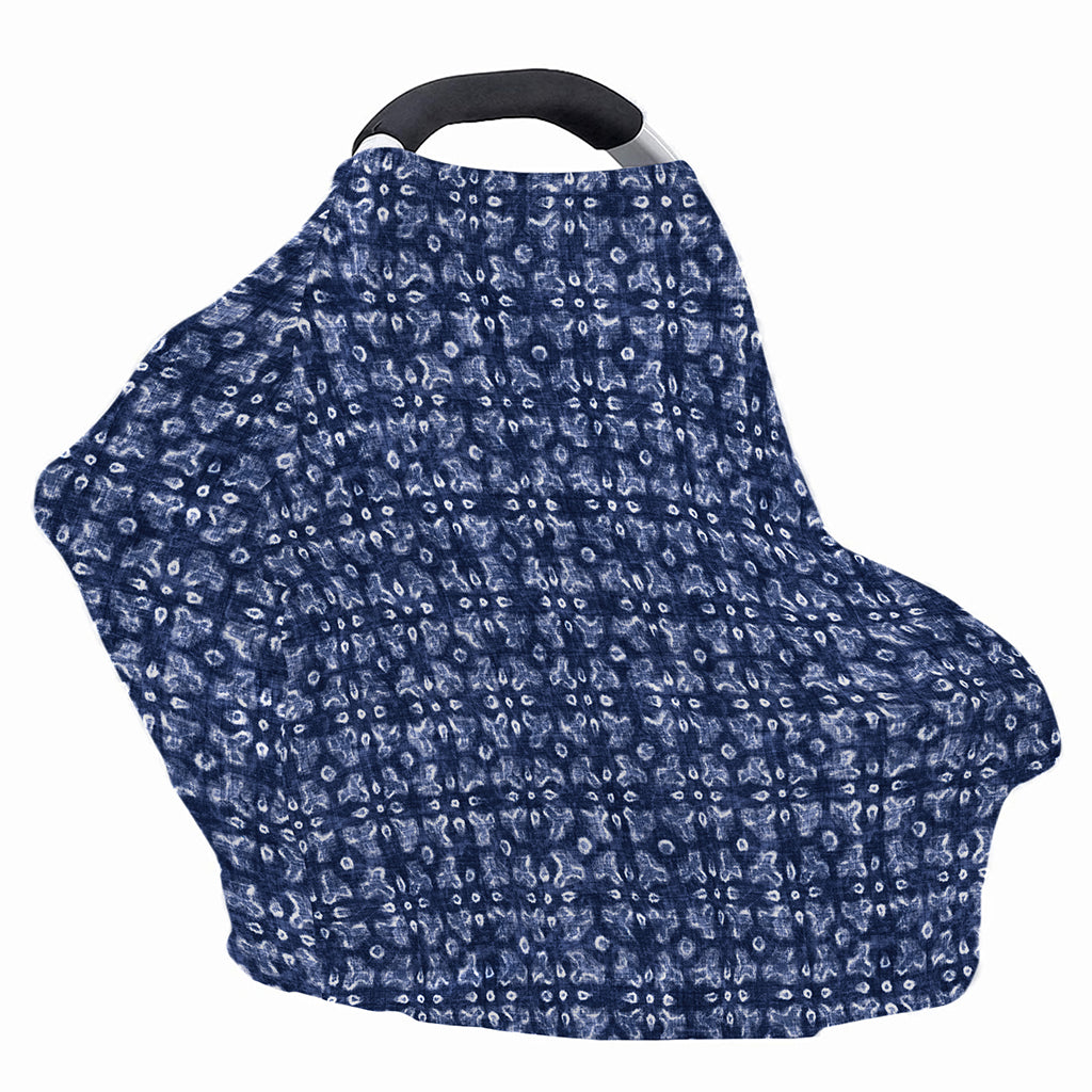 Shibori Floral Pattern Print Baby Seat Cover