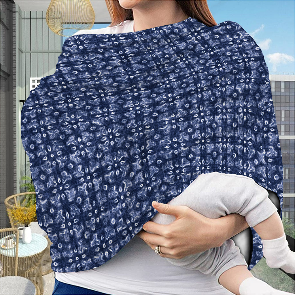 Shibori Floral Pattern Print Baby Seat Cover