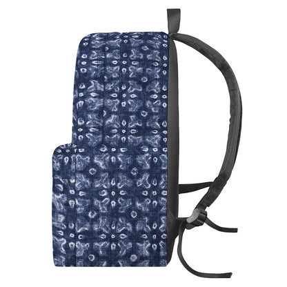 Shibori Floral Pattern Print Backpack