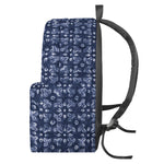 Shibori Floral Pattern Print Backpack