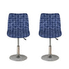 Shibori Floral Pattern Print Bar Stool Covers