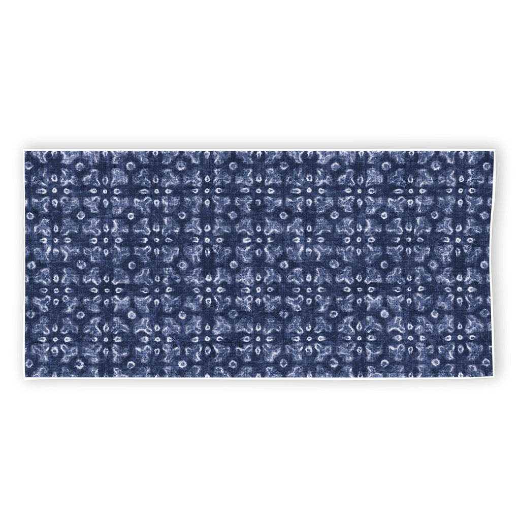 Shibori Floral Pattern Print Beach Towel