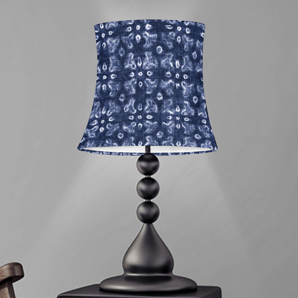 Shibori Floral Pattern Print Bell Lamp Shade