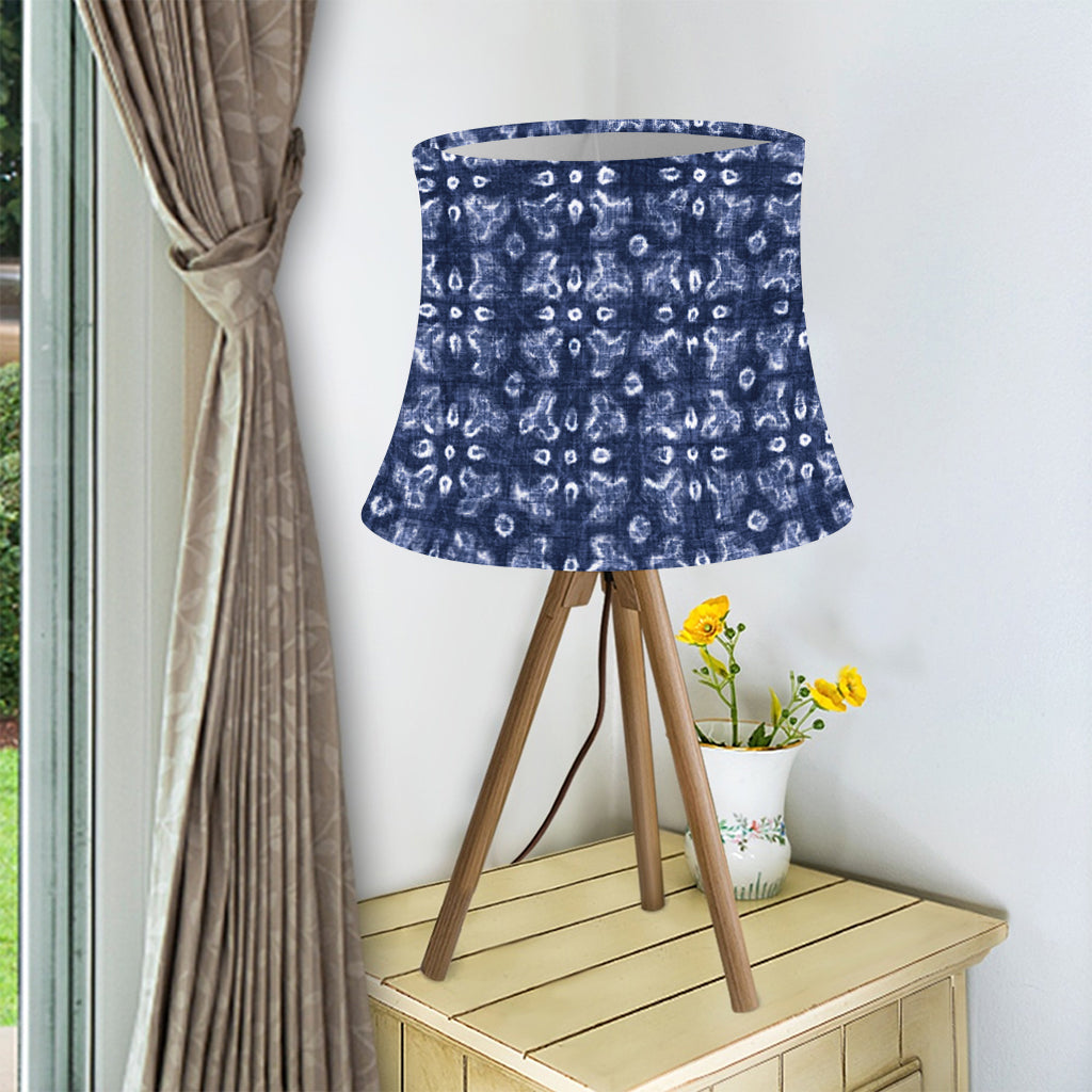 Shibori Floral Pattern Print Bell Lamp Shade