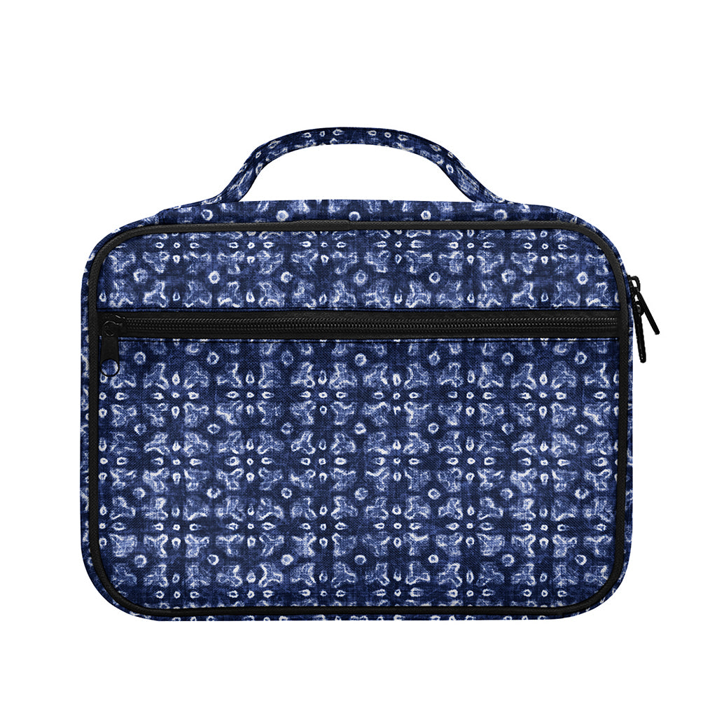Shibori Floral Pattern Print Briefcase Bible Bag