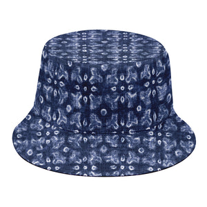 Shibori Floral Pattern Print Bucket Hat