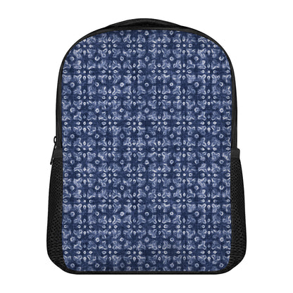 Shibori Floral Pattern Print Casual Backpack