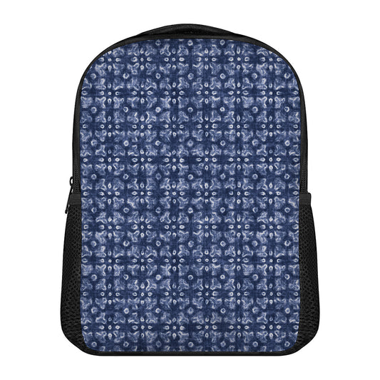 Shibori Floral Pattern Print Casual Backpack