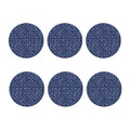 Shibori Floral Pattern Print Coaster Set