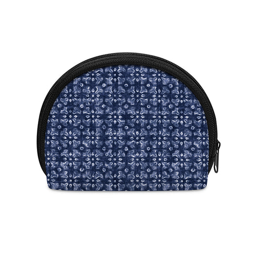 Shibori Floral Pattern Print Coin Purse
