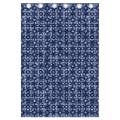 Shibori Floral Pattern Print Curtain