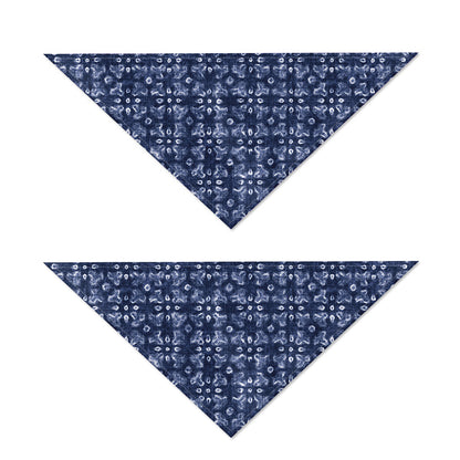 Shibori Floral Pattern Print Dog Bandana
