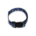 Shibori Floral Pattern Print Dog Collar