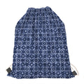 Shibori Floral Pattern Print Drawstring Bag
