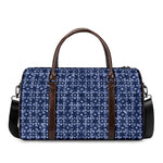 Shibori Floral Pattern Print Duffle Bag