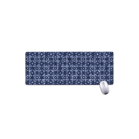 Shibori Floral Pattern Print Extended Mouse Pad