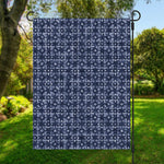 Shibori Floral Pattern Print Garden Flag