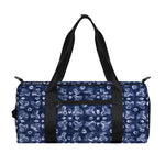 Shibori Floral Pattern Print Gym Bag
