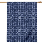 Shibori Floral Pattern Print House Flag