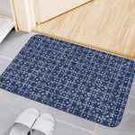 Shibori Floral Pattern Print Indoor Door Mat