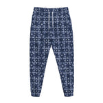Shibori Floral Pattern Print Jogger Pants