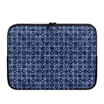 Shibori Floral Pattern Print Laptop Sleeve