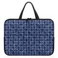 Shibori Floral Pattern Print Laptop Sleeve With Handle