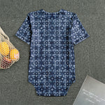 Shibori Floral Pattern Print Men's Bodysuit