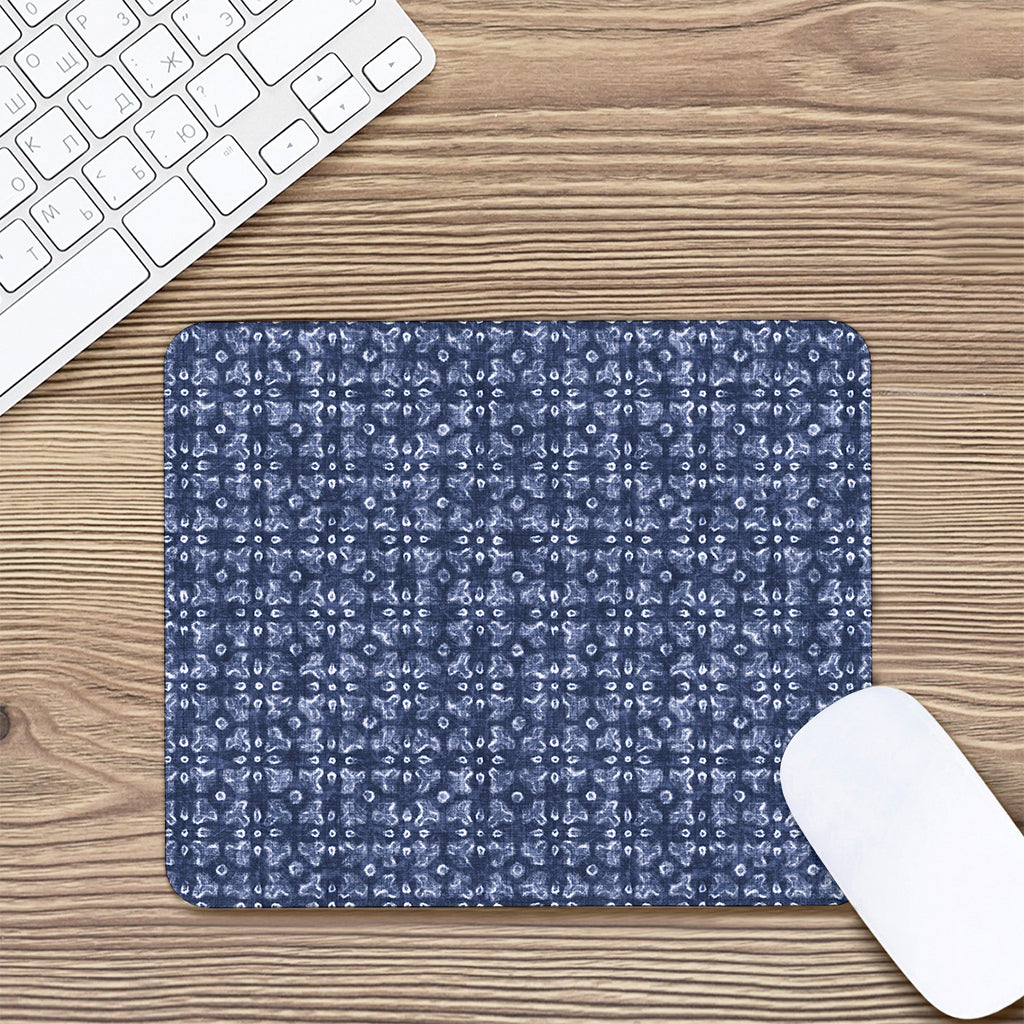 Shibori Floral Pattern Print Mouse Pad