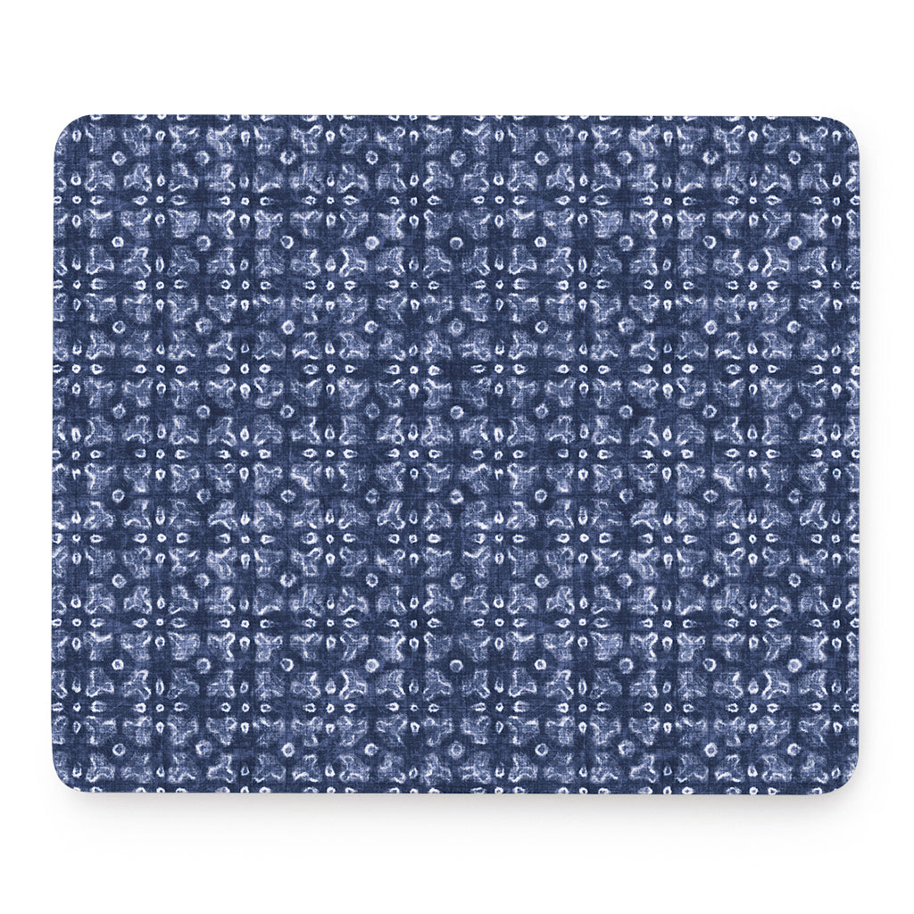 Shibori Floral Pattern Print Mouse Pad