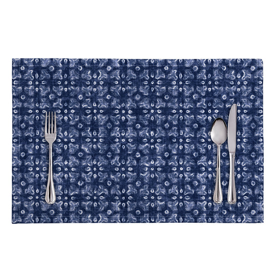 Shibori Floral Pattern Print Placemat