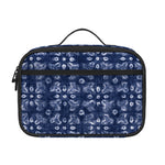 Shibori Floral Pattern Print Portable Lunch Bag