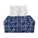 Shibori Floral Pattern Print Rectangle Tissue Box Cover