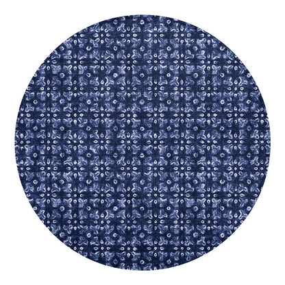 Shibori Floral Pattern Print Round Blanket